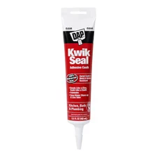 Dap 18008 Acrylic Latex Adhesive Caulk, 6 Oz, Tube, Clear, Acrylic Latex Base,