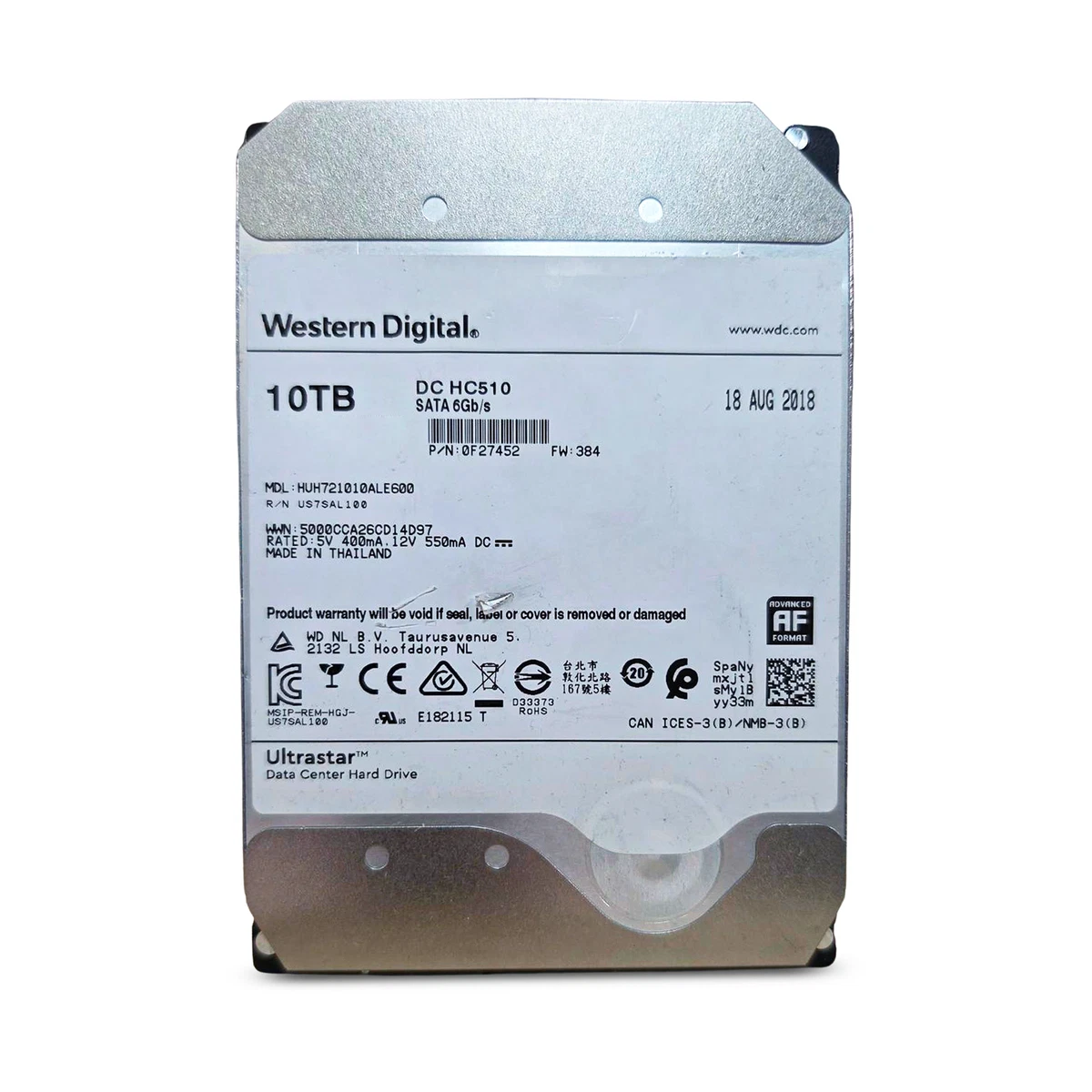Western Digital SATA III 10 TB Internal Hard Disk Drives for sale