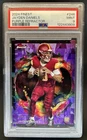 2024 Topps Finest Jayden Daniels RC Purple Refractor Rare #/125 Commanders PSA 9