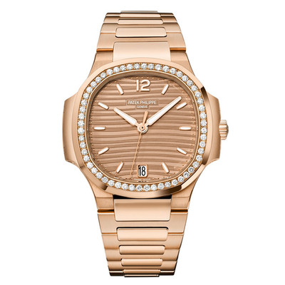 Patek Philippe Nautilus 7118/1200R-010 Golden brown opaline Dial Rose gold Watch