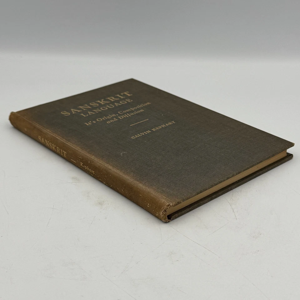 Sanskrit Language Its Origin Composition and Diffusion by Calvin Kephart 1949 HC - Image 2 of 4
