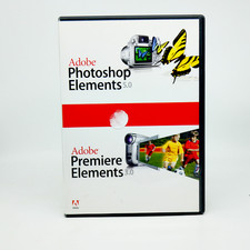 Adobe Photoshop Elements 5.0 / Adobe Premiere 3.0 Complete Good Cond W SN