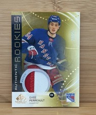 Gabe Perreault 2025-26 Upper Deck SP Game Used Rookie Patch Gold /25 (RC, MEM)