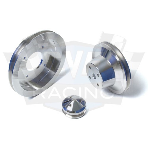 Kit de polea Pontiac V8 350 400 428 455 cinturón en V billete aluminio rendimiento GTO - Imagen 2 de 8
