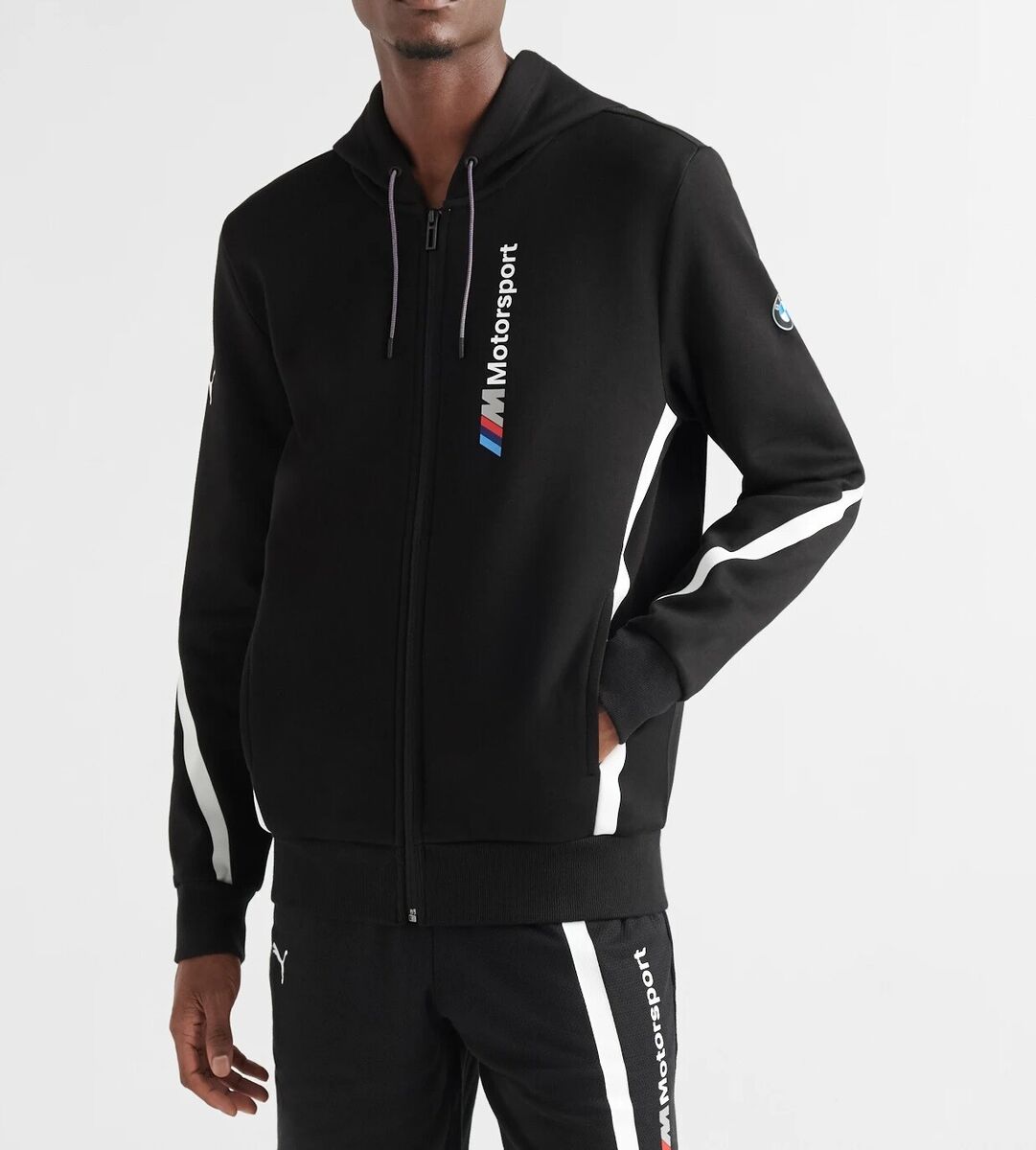 Puma PUMA BMW M MOTORSPORT - Sudadera con cremallera - cotton black/negro 