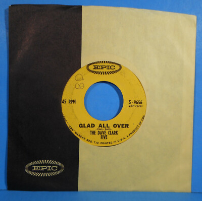 THE DAVE CLARK FIVE GLAD ALL OVER ~ I KNOW YOU 7'' 1963 NICE CONDITION! VG!!A