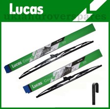 ISUZU D-MAX WIPER BLADES 2007 to 2019 LUCAS QUALITY BRAND 22&quot; &amp; 19&quot;