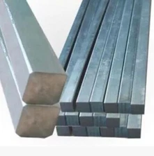 NJ STOCK  2pcs 6 ±10%  x 6 ±10% x 250mm Titanium Ti Grade 2 Gr.2 GR2 Square Rod