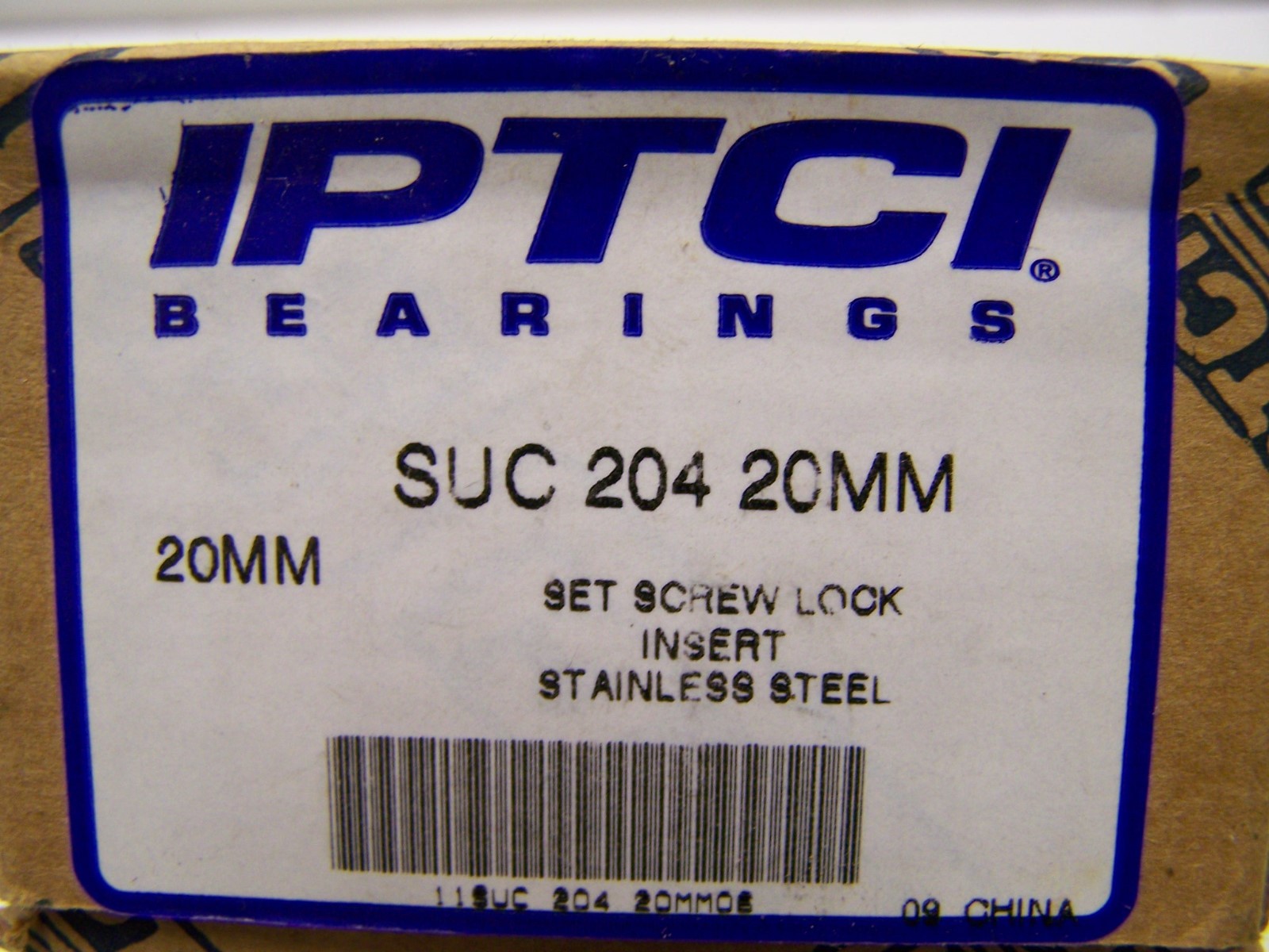 IPTCI SUC20420mm Stainless Steel Insert Bearing 20mm Bore UC204 New eBay