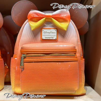 2024 Disney Parks Halloween Candy Corn Loungefly Mini Backpack NWT