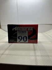 New Memorex Cassette Tape Blank Sealed DBS 90 Type 1 Normal Bias Position
