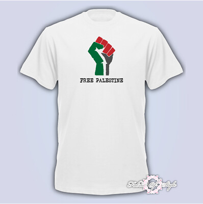 Free Palestine Fight Flag T-Shirt Herren - Statement Shirt Mit Aufdruck
