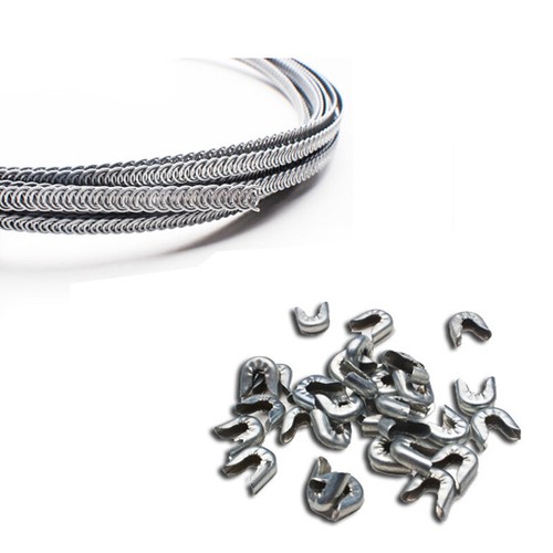 spiral wire boning metal steel 3/16", 1/4", 5/16", 3/8", 1/2" for corset wedding - Picture 2 of 6