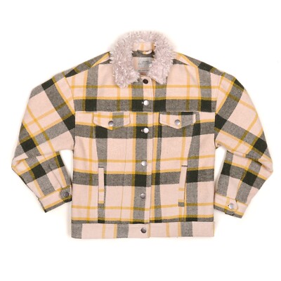 Plaid Urban Outfitters Parka UO Riley Plaid Hooded Puffer Jacket