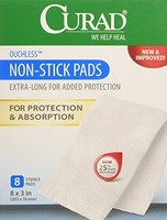 2 Pack Curad 8 X 3 Ouchless Non-stick Sterile Pads 8 Count Each on sale 2 Pack Curad 8 X 3 Ouchless Non-stick Sterile Pads 8 Count Each on sale