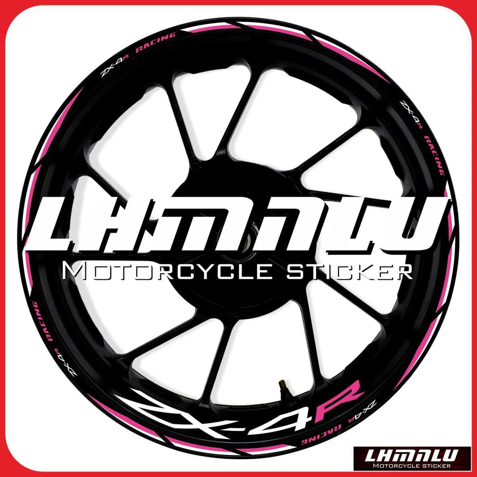 For KAWASAKI ZX-4R ZX4R ninja RIM Stickers Waterproof Wheel Decal #0506 Foto 2 de 4