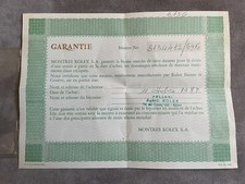 Garanzia Rolex Anni ‘70 570.01.300