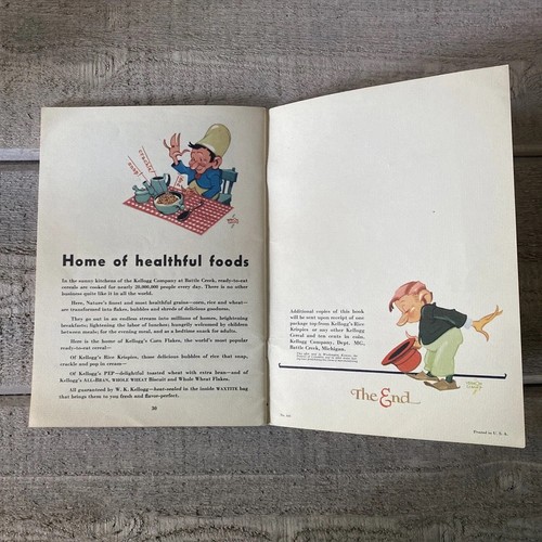 Libro d'epoca Madre Oca raccontata dalla signora che canta di Kellogg 1933 - Foto 7 di 7