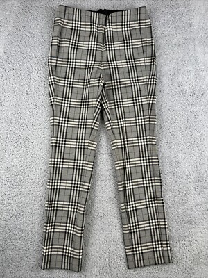 Rag & Bone Pants Simone Black and White Plaid Women s Size 4 Dress Academia