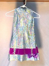 Opalescent  Purple Youth Halter Dress Dance Costume