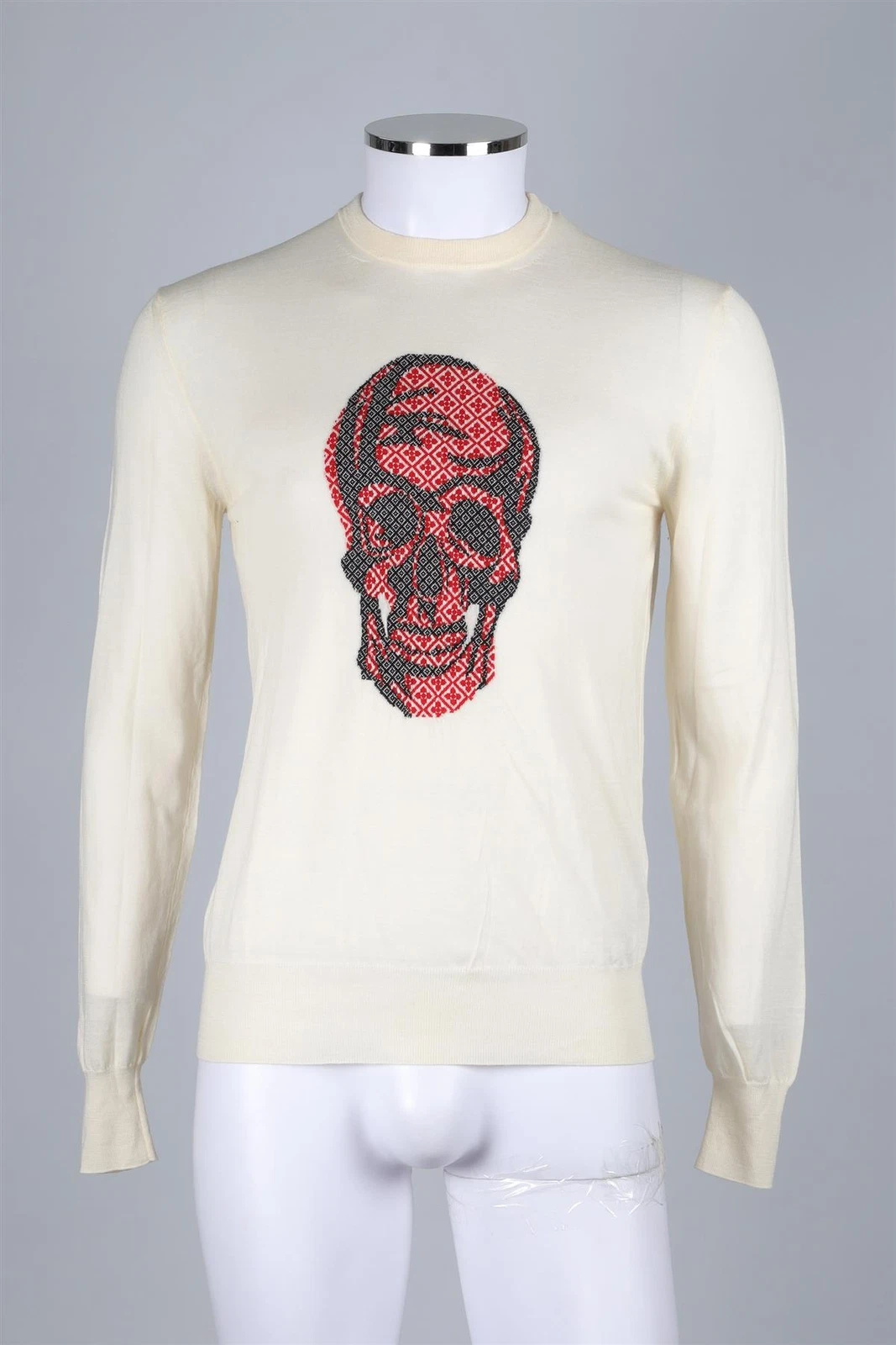 ALEXANDER MCQUEEN PANNA MAGLIONE LANA UOMO PICCOLO