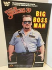 Big Boss Man 1989 WWF LJN Black Series Poster Original Vintage RARE HTF