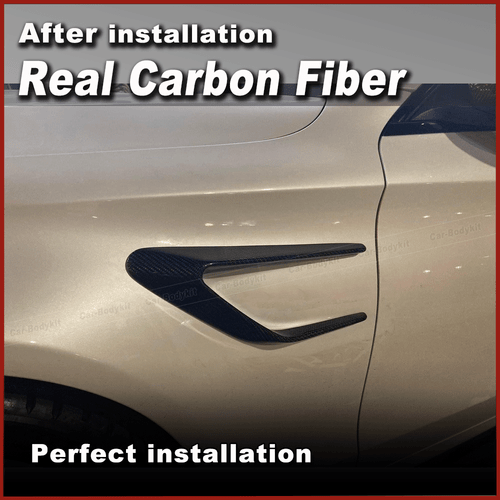 Für Mercedes W205 C63 AMG Carbon Flaps Front Kotflügel Splitter Verbreiterung  - Bild 5 von 11