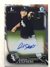 2016 Bowman Chrome Prospects Jordan Stephens Autograph #CPA-JOS Refractor /499