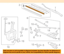 HONDA Replacement Wiper Washer-Windshield-Blade Refill Left 76622S84A01