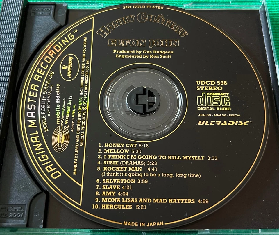 MFSL - Elton John - HONKY CHÂTEAU - rare 24k Gold UDCD 536 - 1990 - Japan - EXC! - Bild 3 von 3