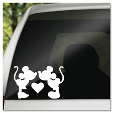 6" Mickey Mouse Minnie Kissing Disney Vinyl Decal Sticker
