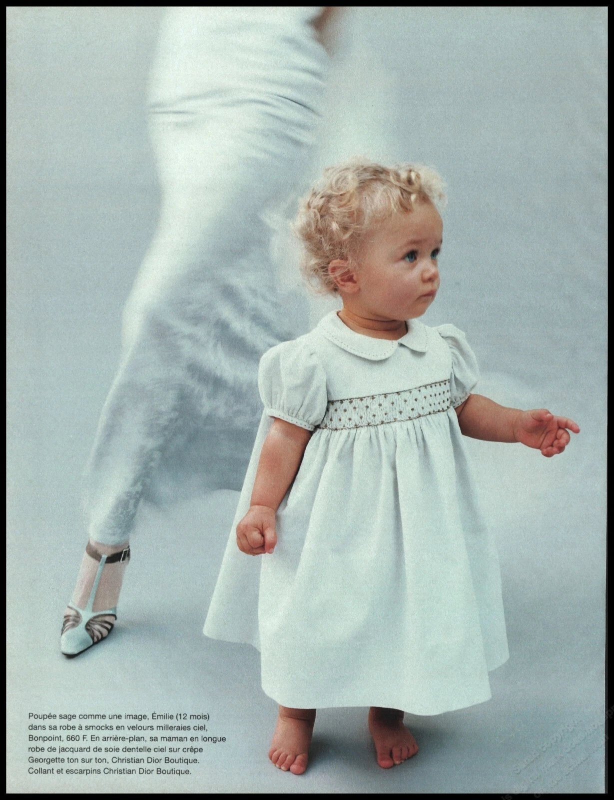 Publicité imprimée Christian Dior talons hauts années 1990 mode femme jambes longues chaussures   1pg