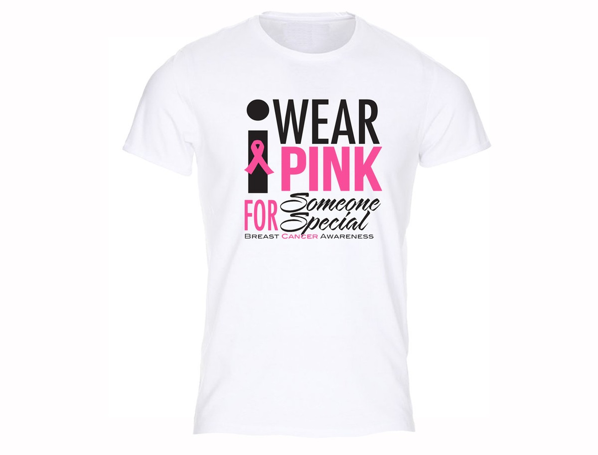 Breast Cancer Awareness Shirt For Women - Sequin Pink Ribbon Tee, Short Sleeve, Cotton Blend - View #10