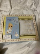Precious Moments New Testament And Psalms Bible With Keepsake Pillow-New in Box