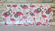 Pink Flamingo Candy Cane Christmas Sandwich C...