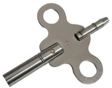 Double end Clock winding Key Size No. 4 Square Hole 3.25mm and 1.95mm