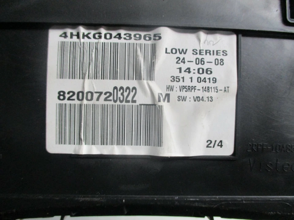 RENAULT MEGANE MK2 DCI DIESEL INSTRUMENT CLUSTER SPEEDOMETER 8200720322 - Image 3 of 3