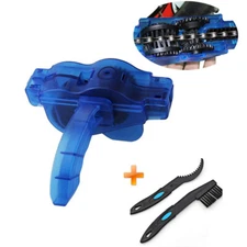 Cycling Bicycle Bike Chain Cleaner Tool Brushes Scrubber Steering Wheel Clean