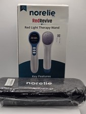 Norelie RedRevive Red Light Laser Therapy Wand - New In Box Includes Travel Case