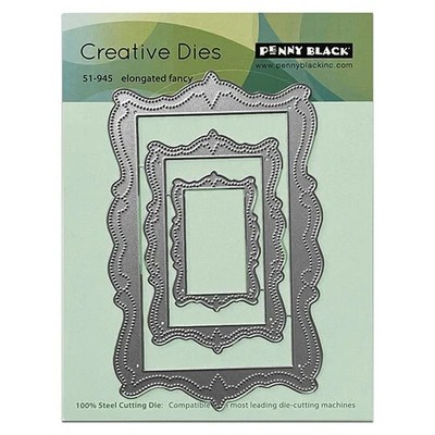Penny Black --Love Travels Collection - Creative Dies - Elongated Fancy