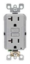 Leviton GFNT2-KGY 20 amp 125 V GFCI Receptacl...