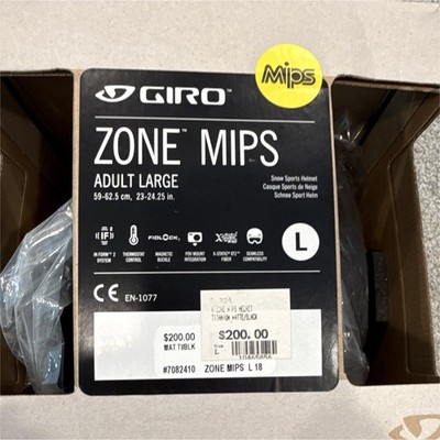 Giro Zone MIPS Hard Shell Snow Helmet Large 59-62.5cm Gray Unisex Adults