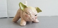 Vintage 1940s Kay Finch California Ceramic Hand Painted Winking Pig Figure Up3