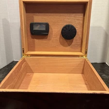 Cigar Humidor Box 10”x9”-Great Condition