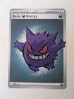 Gengar on Dark Energy Card Pokemon tcg Custom Drawn Art Basic Energy Card NM