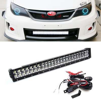 #ad #ad 144W 25quot; LED Light Bar w Lower Bumper Brackets Wiring For 11 14 Impreza WRX STI $134.09