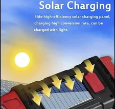 Hurry Bolt Solar/USB Rechargeable Powerful Hand Lamp Work Light HB-2678