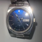 Seiko 6309-7050 Mens Retro Vintage Watch, Blue Dial Automatic, Day/Date Watch.