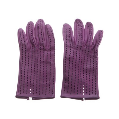 Lederhandschuhe Hermès Lila 7