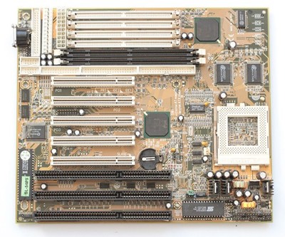 Socket 7 motherboard - SOLTEK SL54P5 - Intel 430TX - MMX - TESTED - NO TARIFF